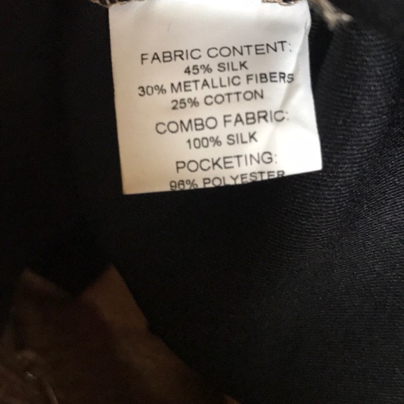 Derek Lam 10 Crosby Silk Blend Metallic Pant - Picture 7 of 8